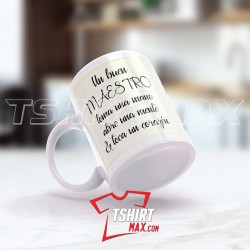 Un buen Maestro toma abre & toca un corazon Taza