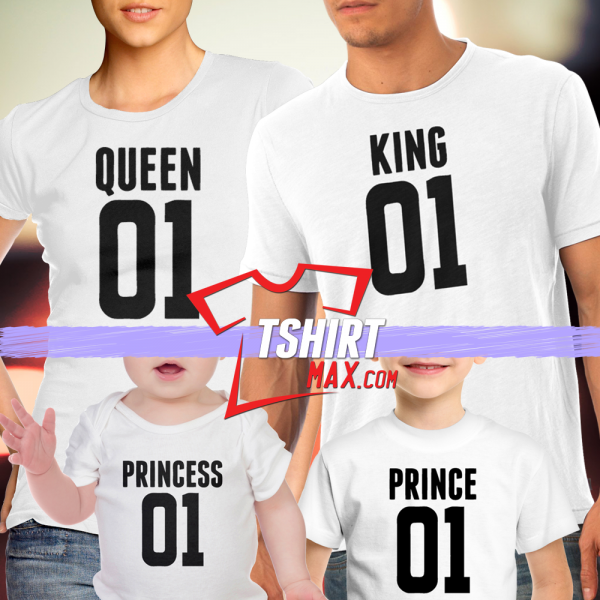 01 King, Queen, Prince, Princess Shirts